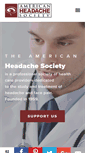 Mobile Screenshot of americanheadachesociety.org